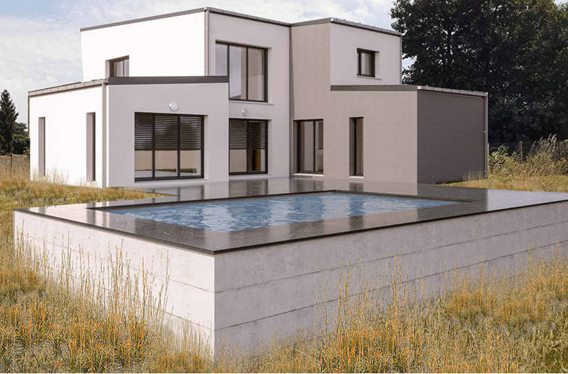 Maisons CARON - /images/projetsprojet apres maison moderne avec piscine guipry messac 35