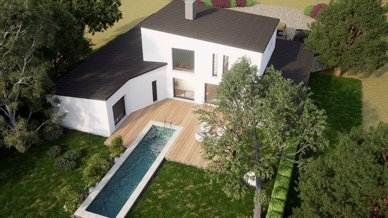 Maisons CARON - Affichage 3D 'Vue du ciel'