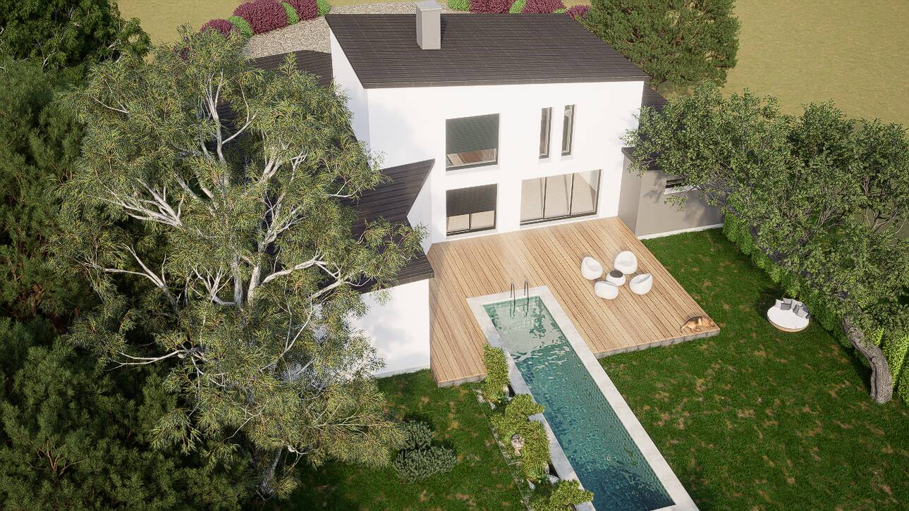 Maisons CARON - Affichage 3D 'Vue du ciel'