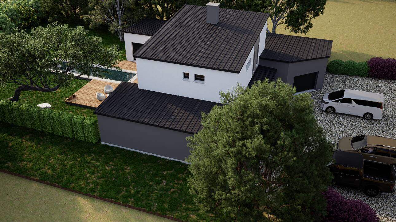 Maisons CARON - Affichage 3D 'Vue du ciel'