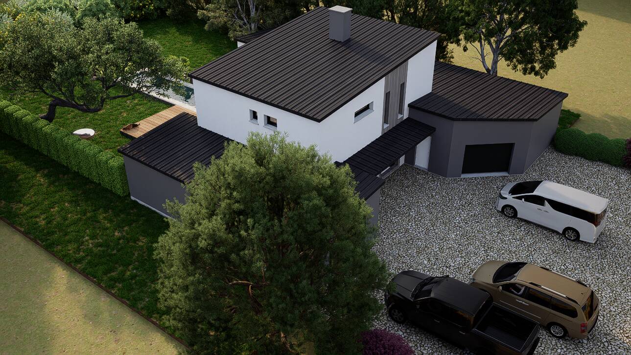 Maisons CARON - Affichage 3D 'Vue du ciel'