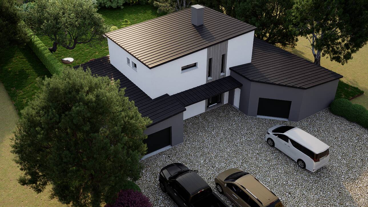 Maisons CARON - Affichage 3D 'Vue du ciel'
