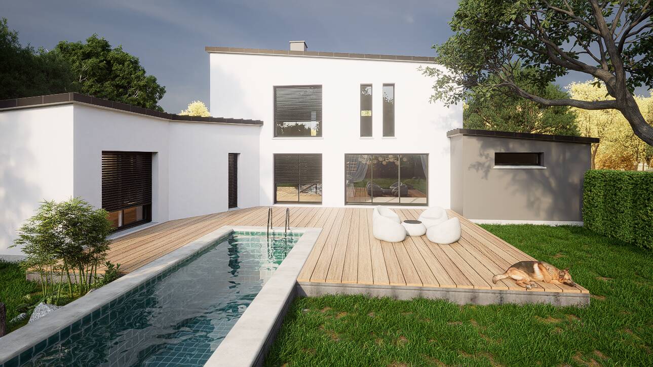 Maisons CARON - Affichage 3D 'Vue extérieure'