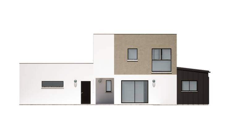 Maisons CARON - /images/projetsfacade sud maison moderne bicolore carport guipry messac 35