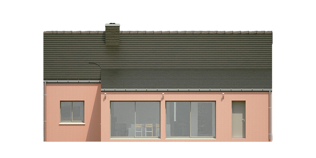 Maisons CARON - /images/projetsmaison plain pied facade sud rose batiment de france lotissement bain de bretagne 35