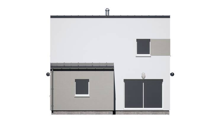 Maisons CARON - /images/projetsfacade ouest maison moderne etage bicolore plechatel 35