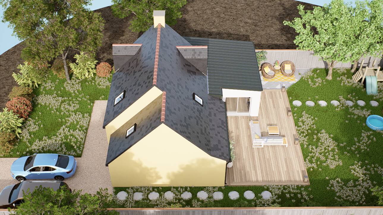 Maisons CARON - Affichage 3D 'Vue du ciel'