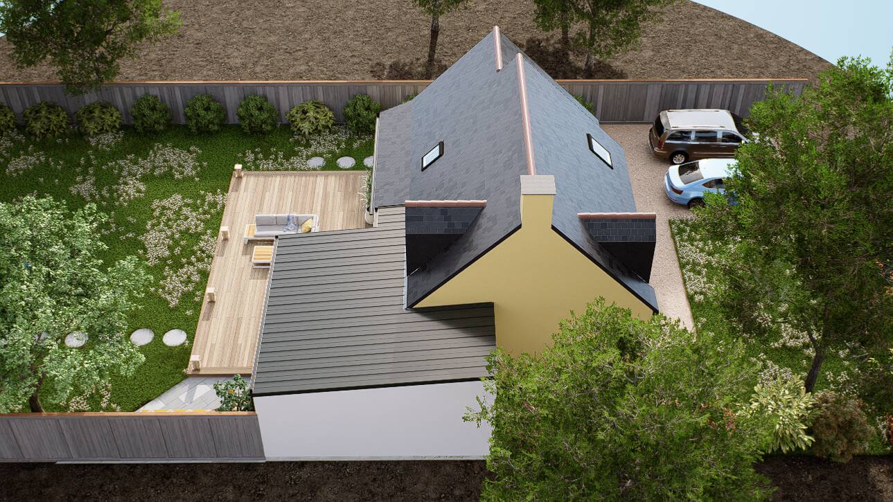 Maisons CARON - Affichage 3D 'Vue du ciel'