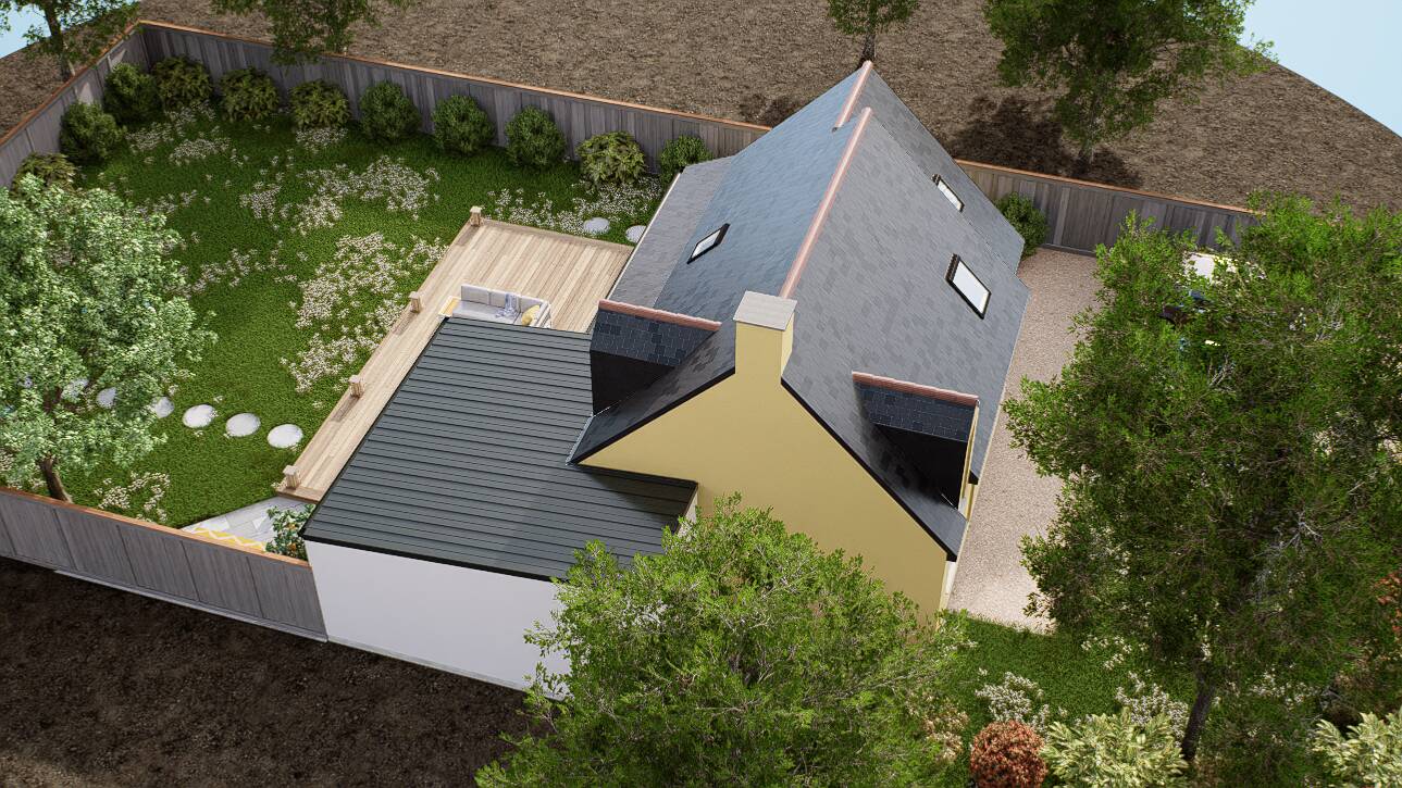 Maisons CARON - Affichage 3D 'Vue du ciel'