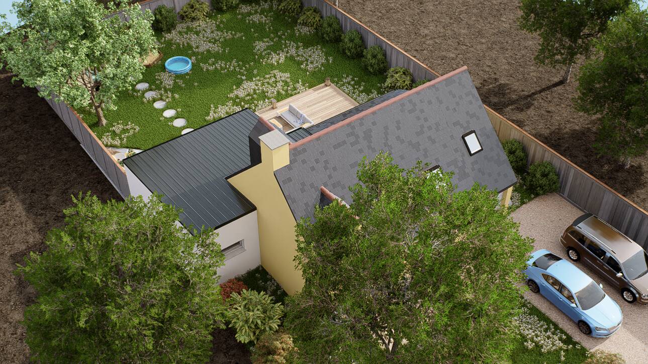 Maisons CARON - Affichage 3D 'Vue du ciel'