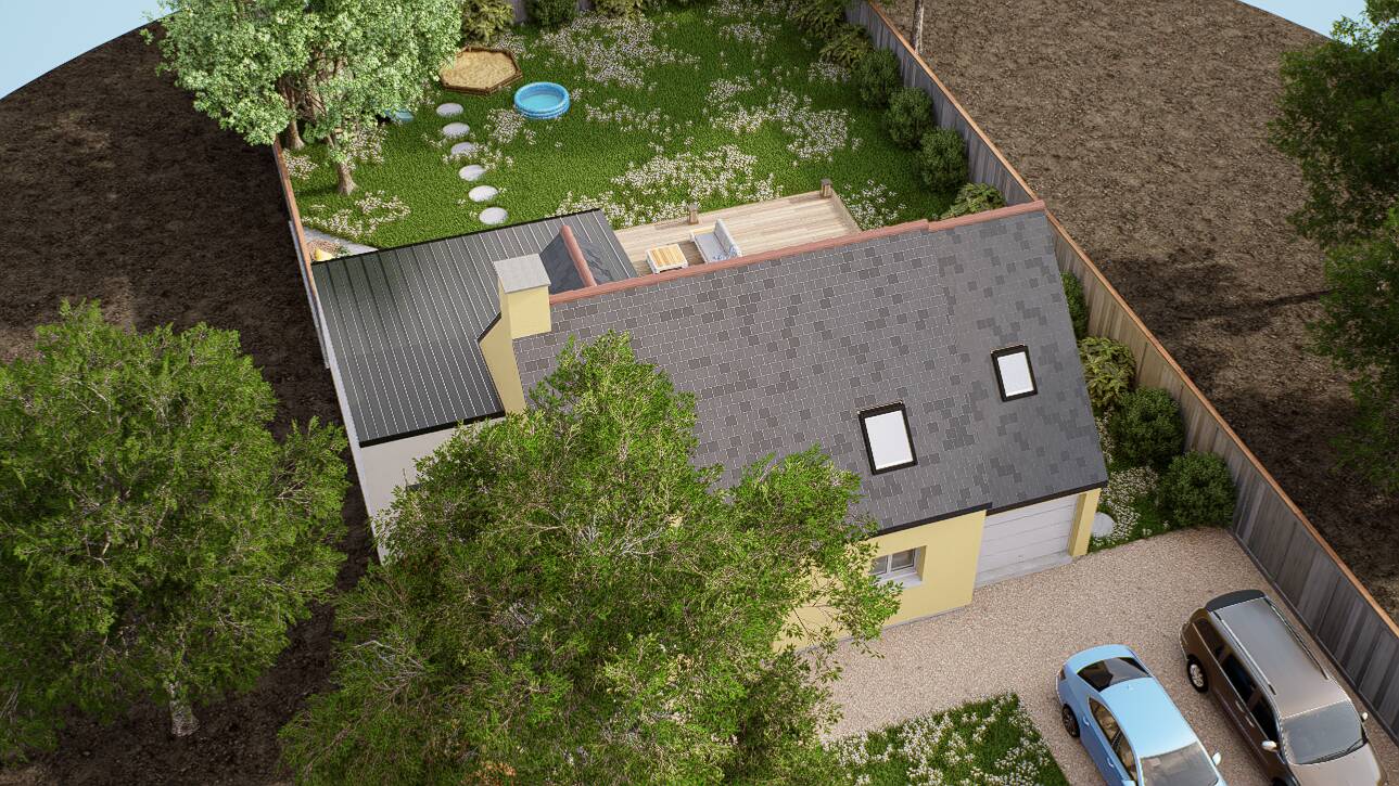 Maisons CARON - Affichage 3D 'Vue du ciel'