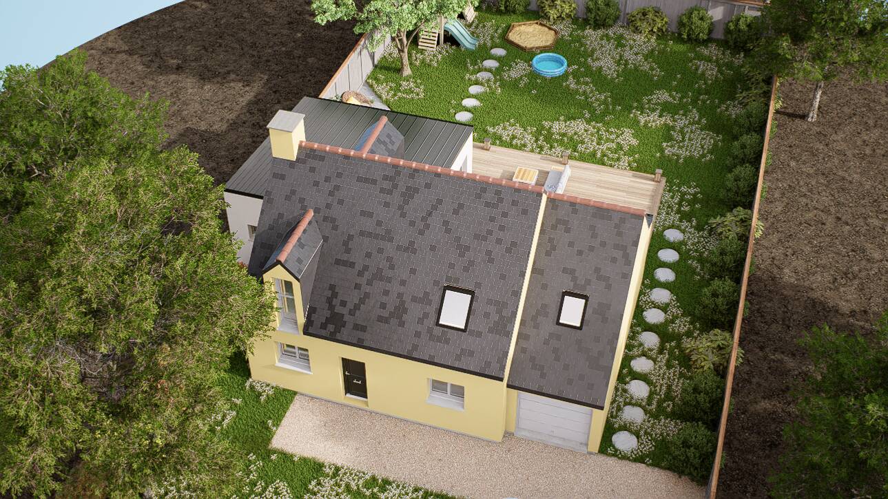 Maisons CARON - Affichage 3D 'Vue du ciel'