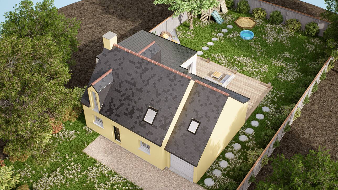 Maisons CARON - Affichage 3D 'Vue du ciel'
