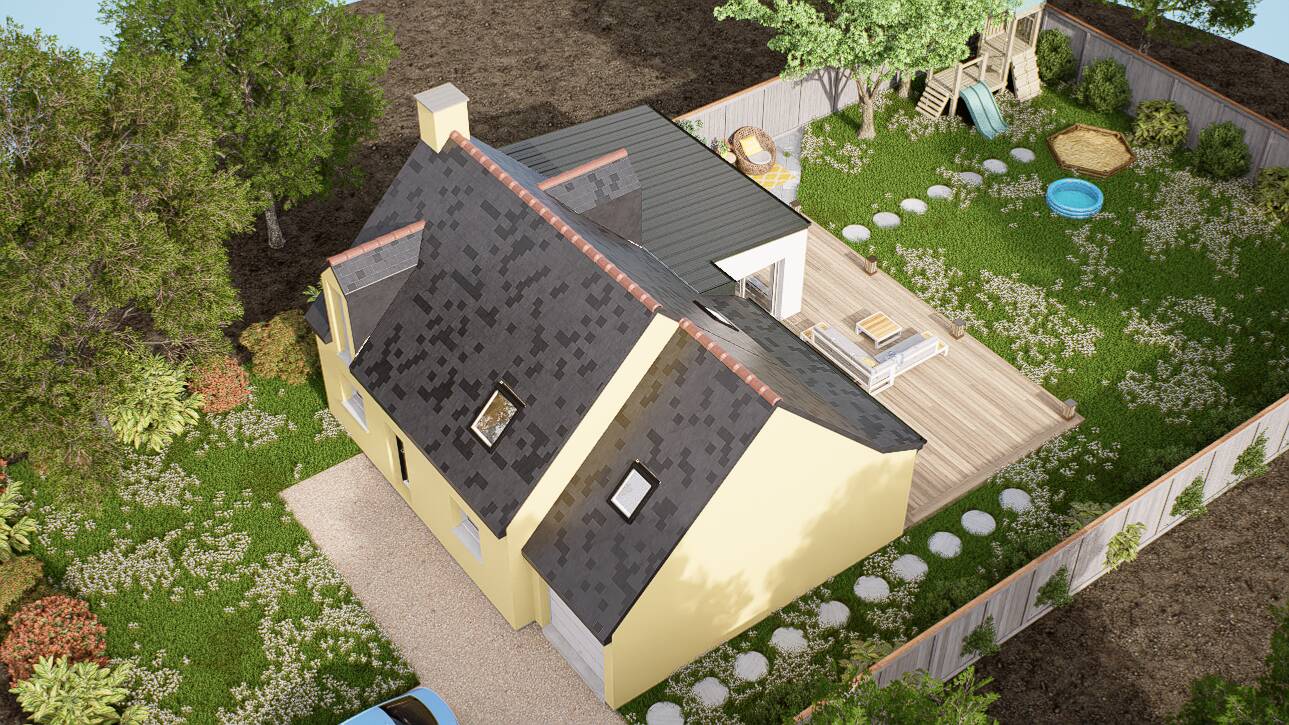 Maisons CARON - Affichage 3D 'Vue du ciel'