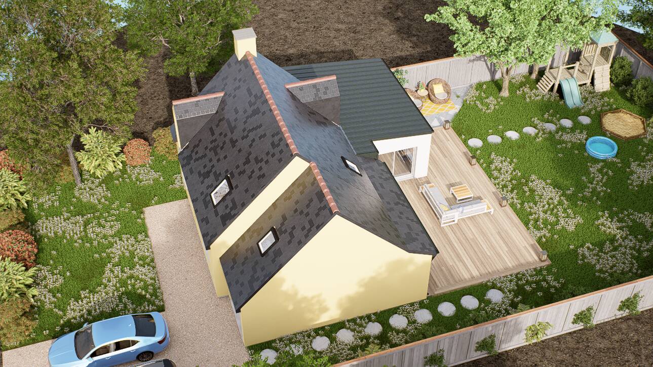 Maisons CARON - Affichage 3D 'Vue du ciel'