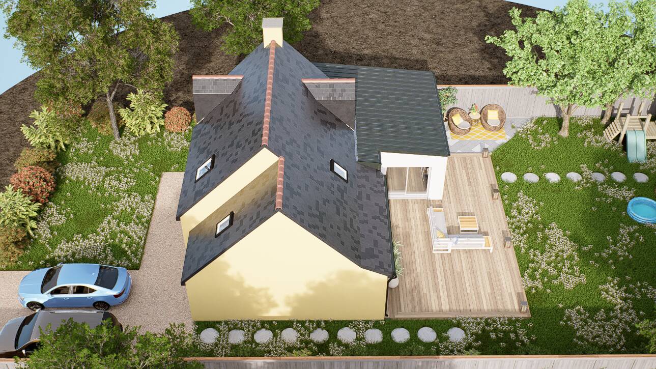 Maisons CARON - Affichage 3D 'Vue du ciel'