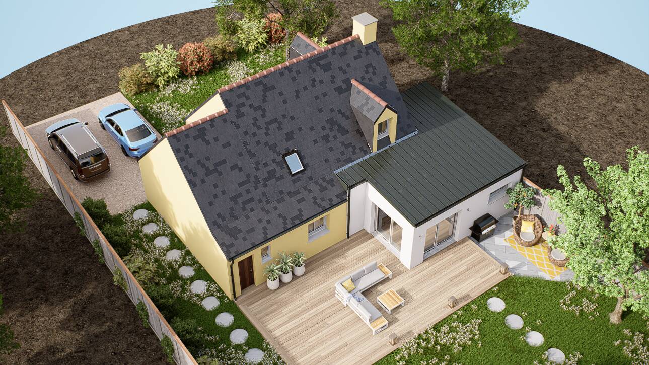 Maisons CARON - Affichage 3D 'Vue du ciel'