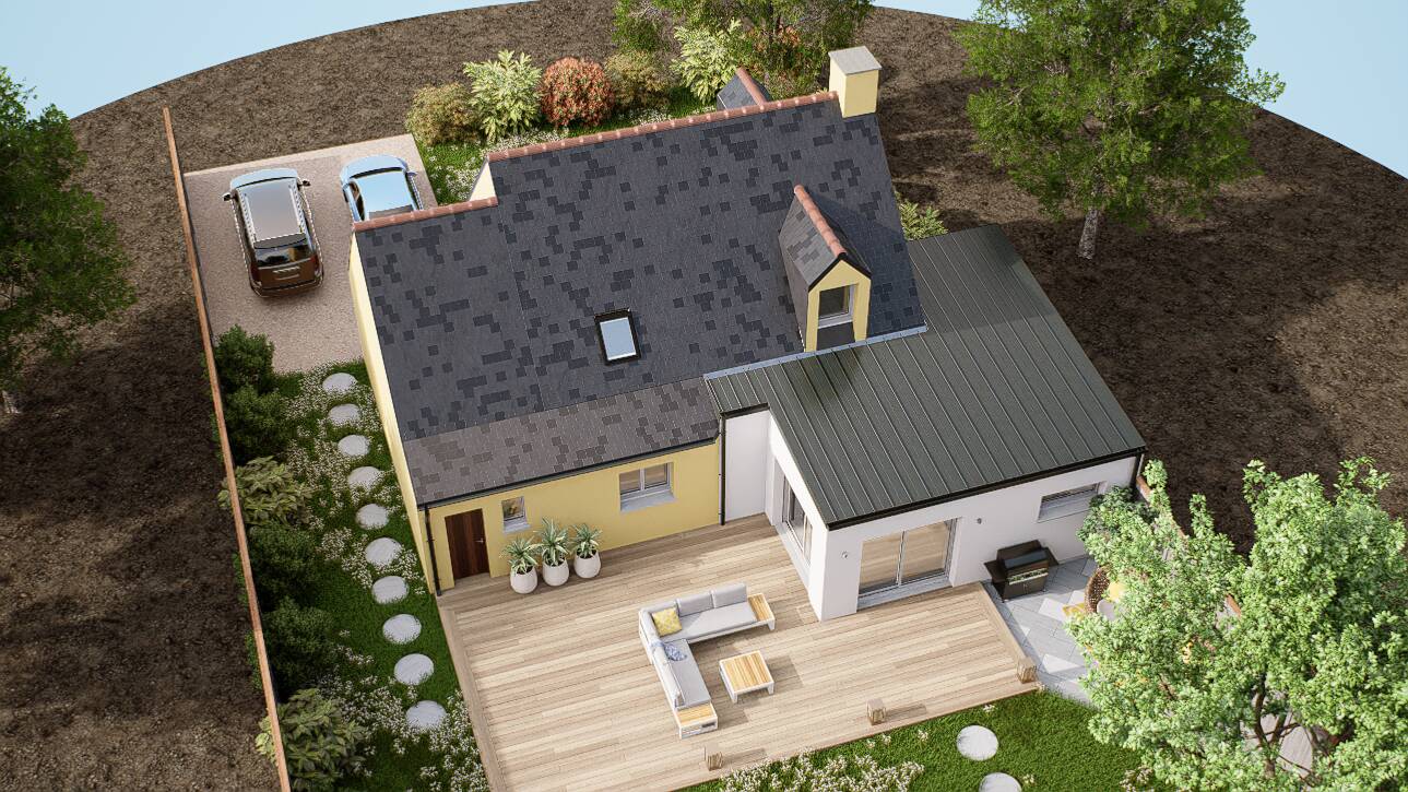 Maisons CARON - Affichage 3D 'Vue du ciel'