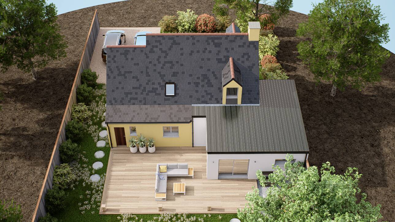 Maisons CARON - Affichage 3D 'Vue du ciel'