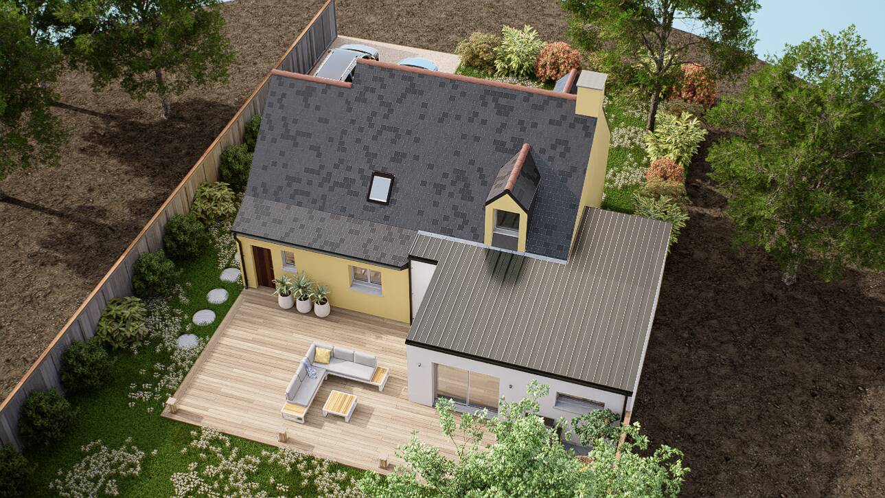 Maisons CARON - Affichage 3D 'Vue du ciel'