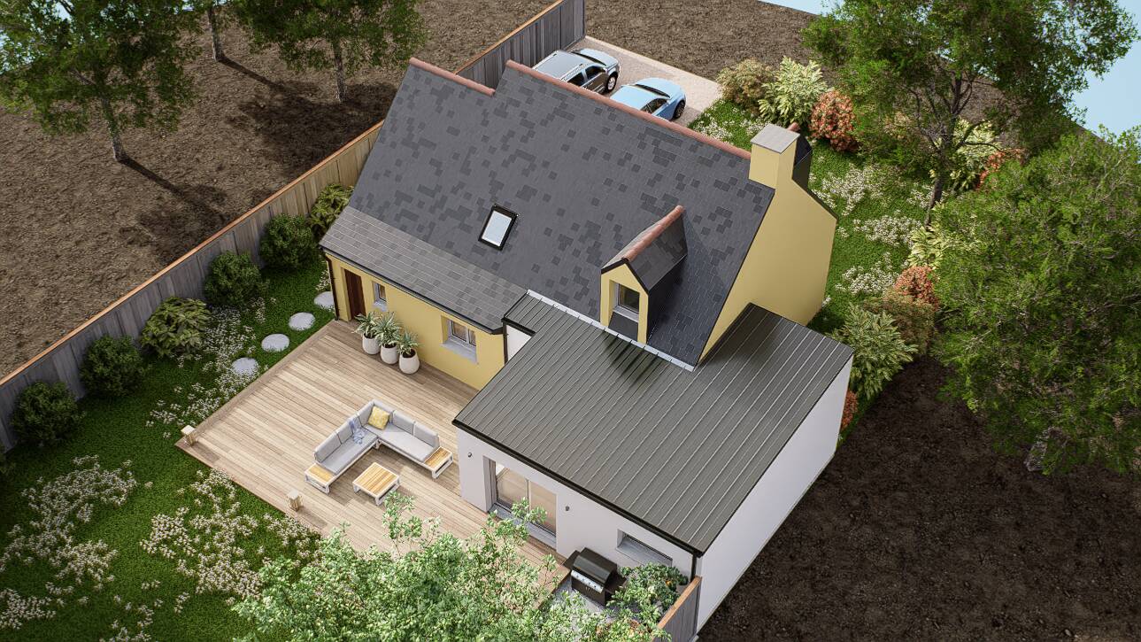 Maisons CARON - Affichage 3D 'Vue du ciel'