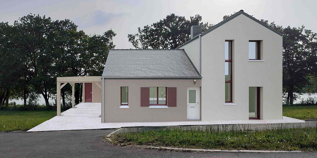 Maisons CARON - /images/projetsinsertion projet construction maison facade est bain de bretagne 35