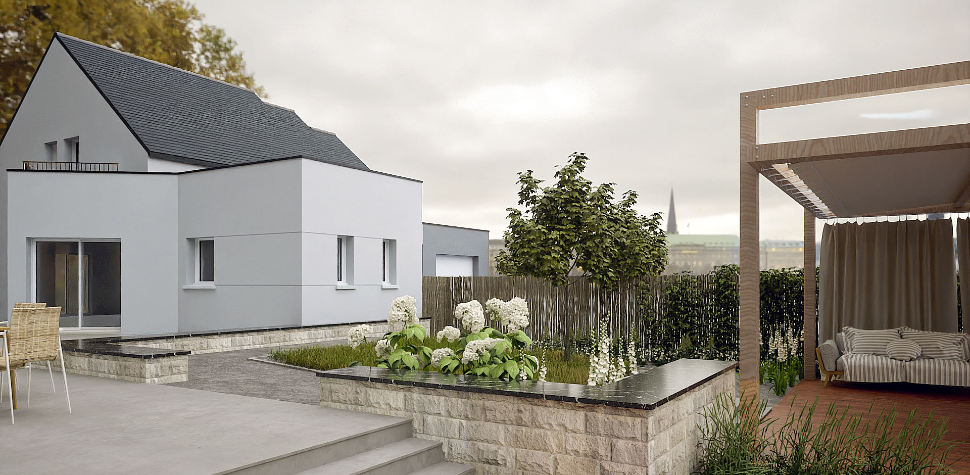 Maisons Caron - Extension d'une maison mitoyenne a Rennes