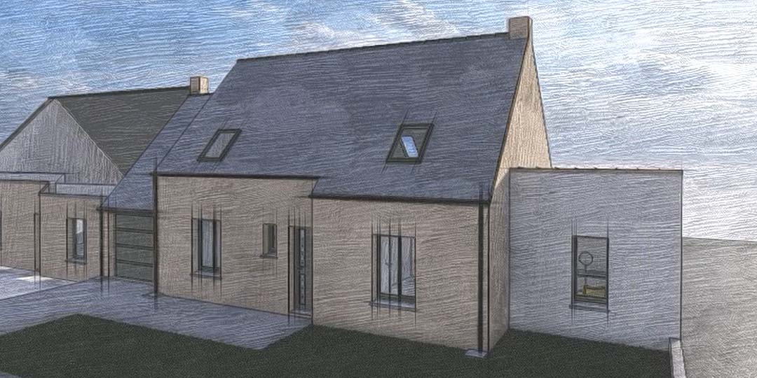 Maisons CARON - /images/projetsesquisse construction projet extension maison facade est bretagne ille et vilaine noyal chatillon sur seiche 35