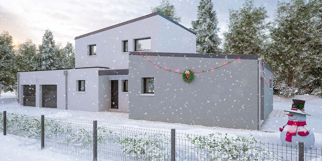 Maisons CARON - /images/projetsprojet esquisse permis de construire maison moderne bicolore la dominelais 35